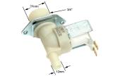 Βαλβίδα 220Volt, μονή, ευθεία, Φ12 εισαγωγής νερού πλυντηρίου ρούχων / πιάτων ΓΕΝΙΚΗΣ ΧΡΗΣΗΣ