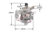 Αντλία 220volt 60watt, 3 καλώδια κεντρική, πλύσεως πλυντηρίου πιάτων ARISTON / INDESIT...