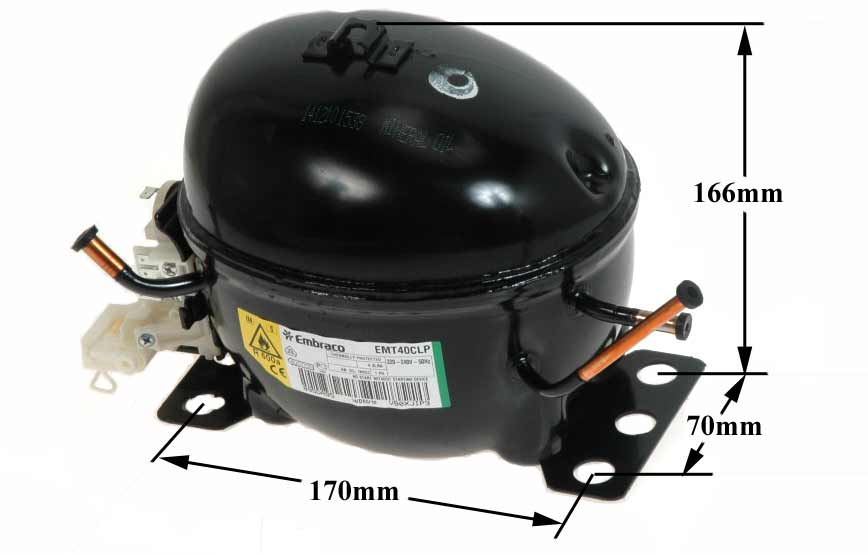 Συμπιεστής ψυγείου ASPERA / EMBRACO EMT40CLP - 220volt 1 / 8HP, R600