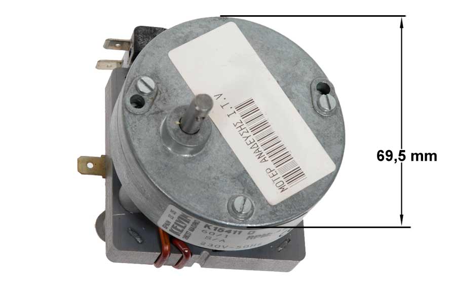 Μοτέρ 220volt, 48RPM - με μειωτήρα στροφών ανάδευσης παγομηχανής ITV