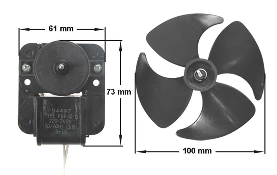 Ανεμιστηράκι 220volt, 1350rpm, στην κατάψυξη ψυγείου WHIRLPOOL / SIEMENS ...