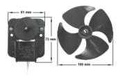 Ανεμιστηράκι 220volt, 1350rpm, στην κατάψυξη ψυγείου WHIRLPOOL / SIEMENS ...