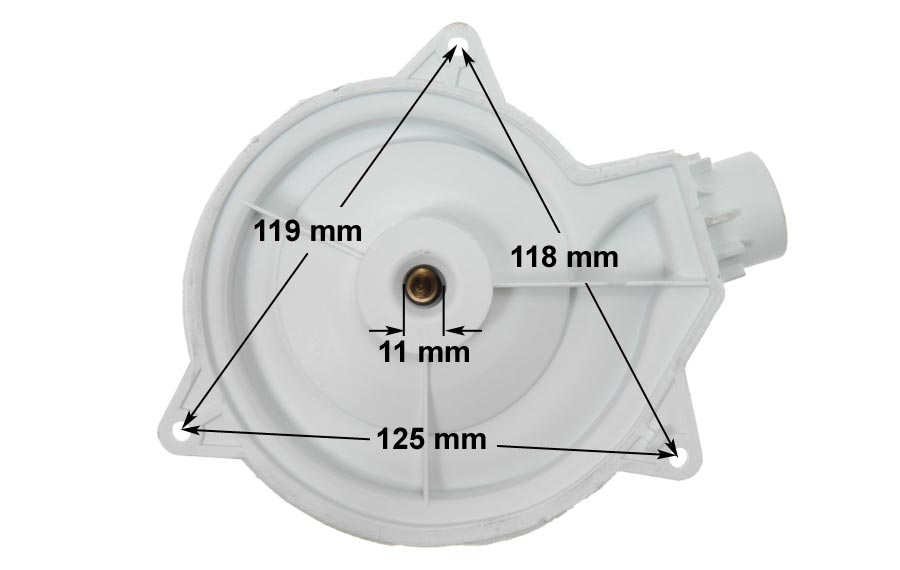 Σαλίγγαρος με φτερωτή αντλίας πλύσεως πλυντηρίου πιάτων PITSOS / SIEMENS / BOSCH