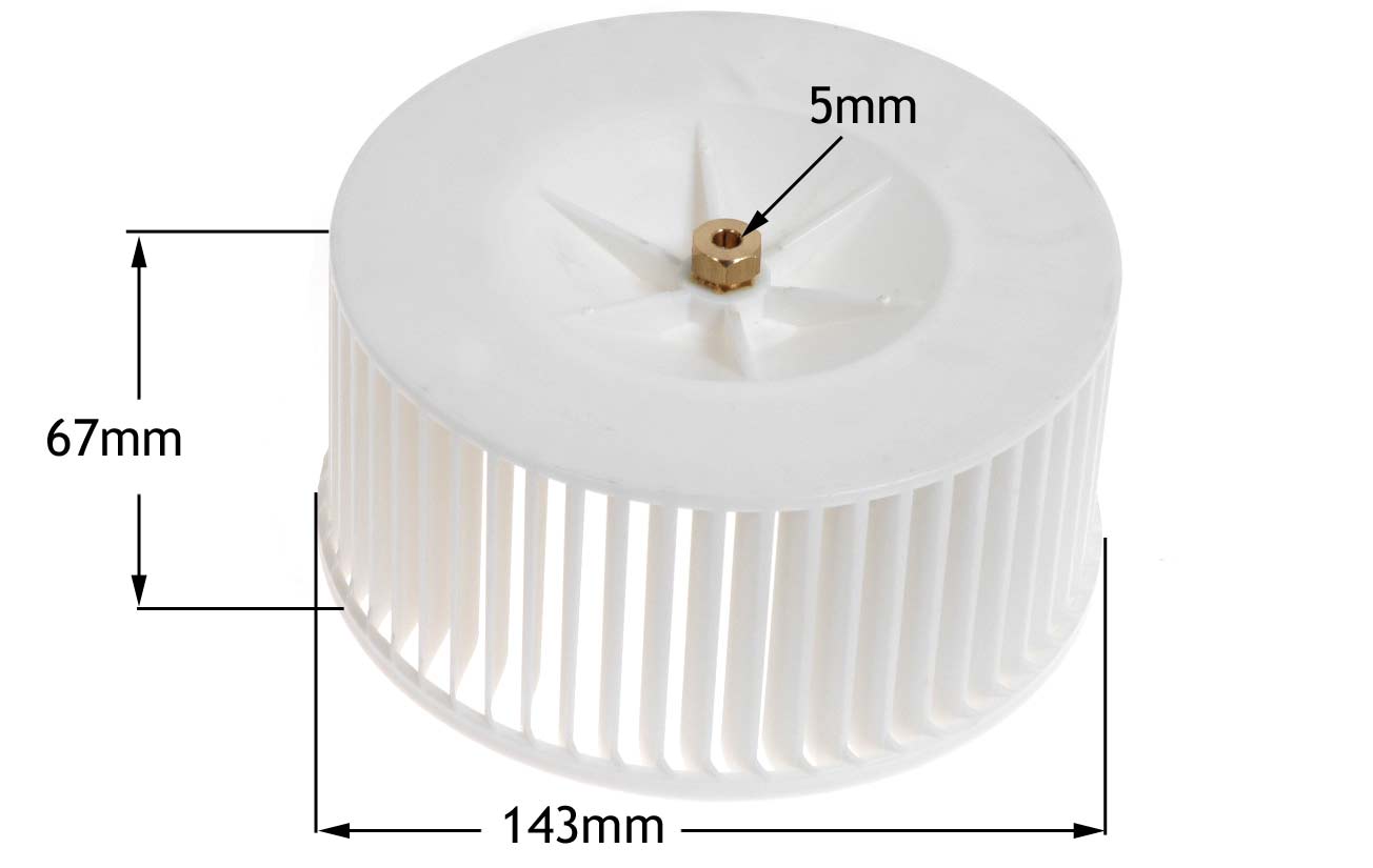 Φτερωτή αριστερόστροφου μοτέρ απορροφητήρα TEKA ... original