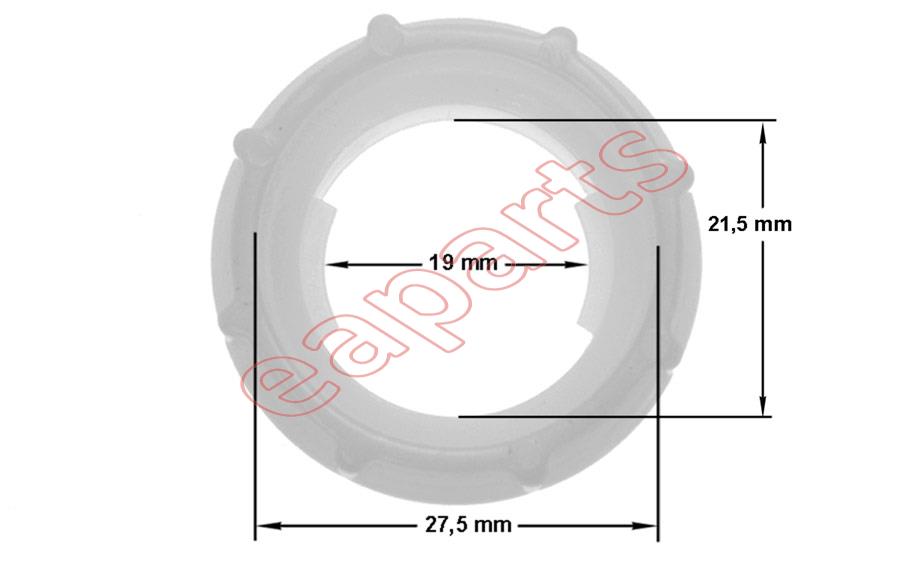 Κοχλίας παξιμάδι πλαστικό στερέωσης κόμπλερ στόν κάδο μίξερ MOULINEX ...