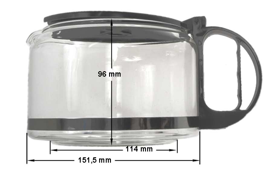 Κανάτα καφετιέρας γαλλικού καφέ MOULINEX DUOMO CAFFE COMBI original