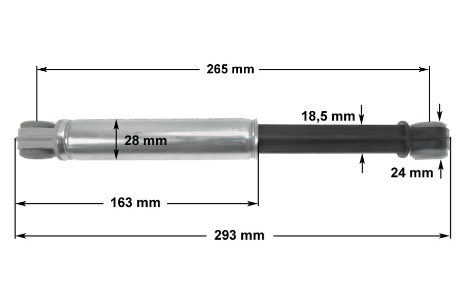 Αμορτισέρ 120N, κοντό πλυντηρίου ρούχων PHILCO / ARISTON ...