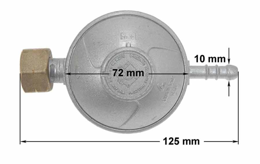 Ρυθμιστής σταθερής πίεσης 0,28bar στην φυάλη υγραερίου DELONGHI / γενικής χρήσης original