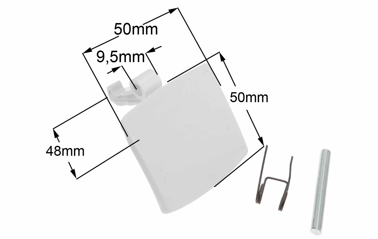 Κλείστρο πόρτας λαβή - λευκό χρώμα πλυντηρίου ρούχων PITSOS / BALAY ...