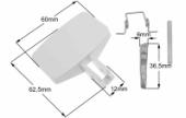Κλείστρο πόρτας set πλυντηρίου ρούχων ARISTON / INDESIT / SMEG