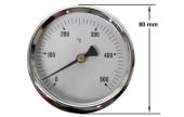 Θερμόμετρο 0-500<sup>o</sup>C - 30cm πούρο για φούρνο με ξύλα