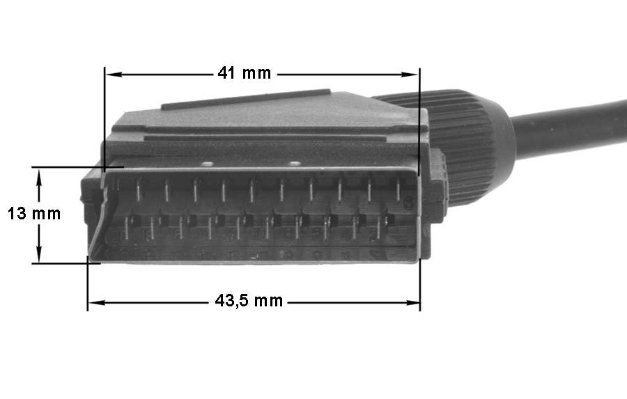 Καλώδιο σύνδεσης τηλεόρασης SCART σε SCART ΓΕΝΙΚΗΣ ΧΡΗΣΗΣ