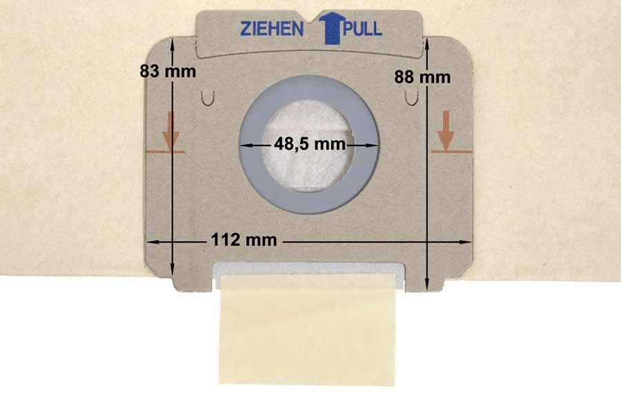 Σακούλα σετ 5 τεμαχίων & 1 φίλτρο σκούπας AEG GR28 / ELECTROLUX / PRIVILEG / ...
