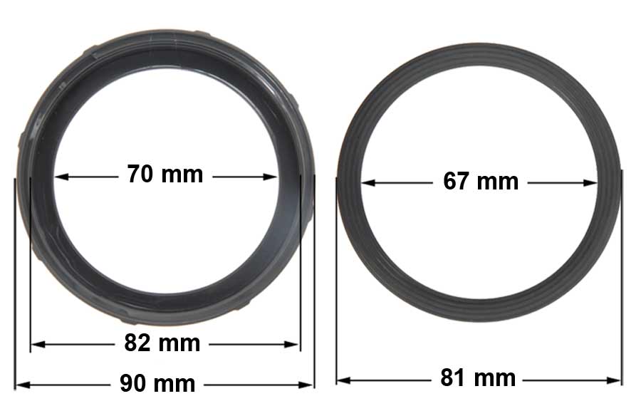 Φλάντζα με το παξιμάδι βάσης μπλέντερ BRAUN 4184 original