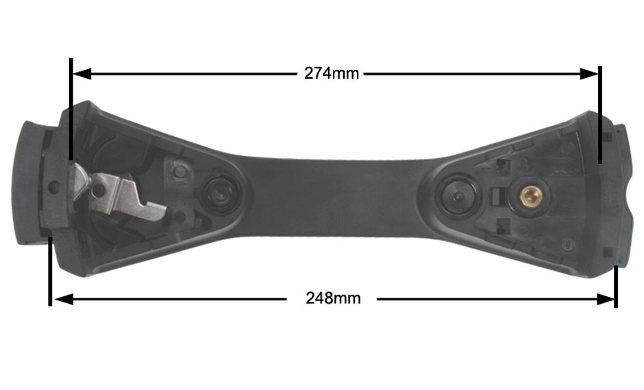 Λαβή μαύρη καπακιού χύτρας ταχύτητος FISSLER 6lt original