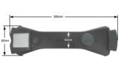 Λαβή μαύρη καπακιού χύτρας ταχύτητος FISSLER 6lt original