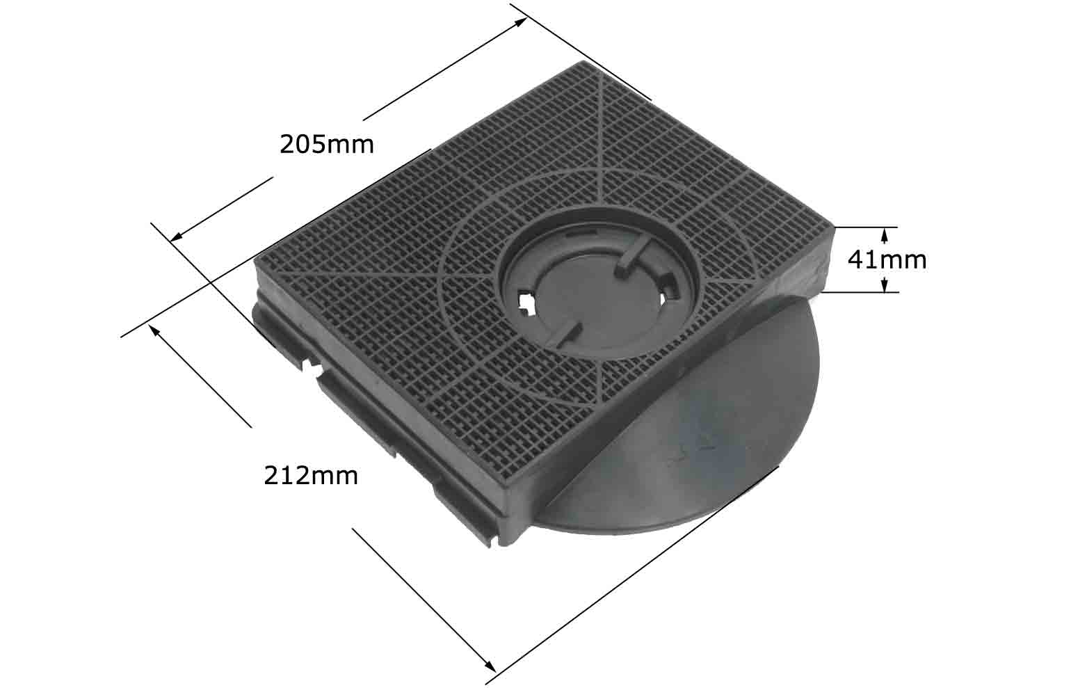 Φίλτρο άνθρακα απορροφητήρα DELONGHI / WHIRLPOOL / AEG / IGNIS / ELICA ...