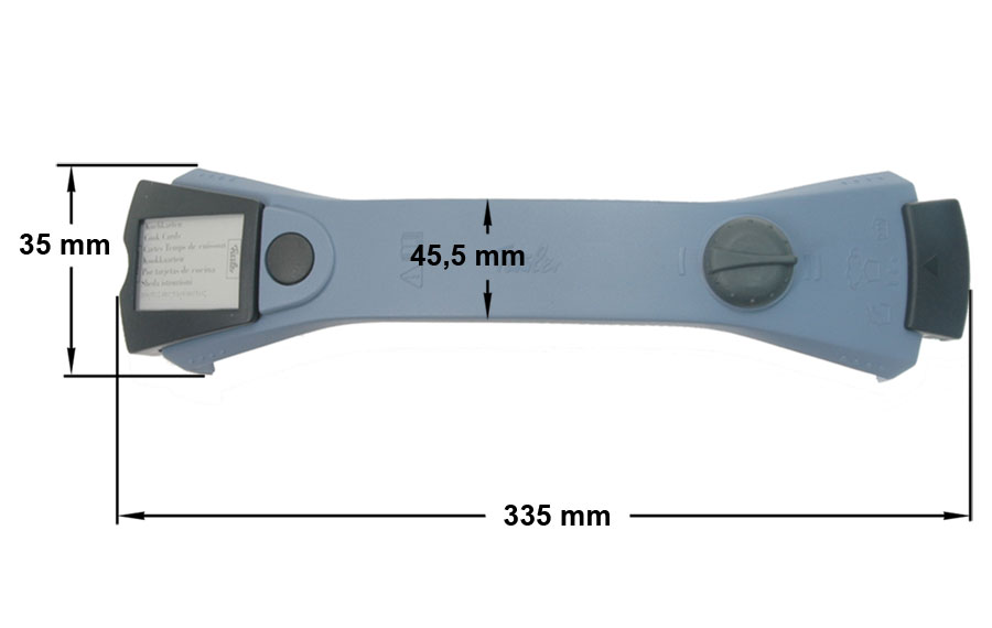Λαβή μπλέ κομπλέ καπακιού χύτρας ταχύτητος FISSLER