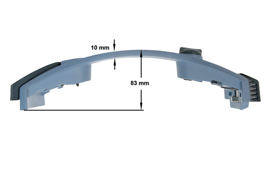 Λαβή μπλέ κομπλέ καπακιού χύτρας ταχύτητος FISSLER