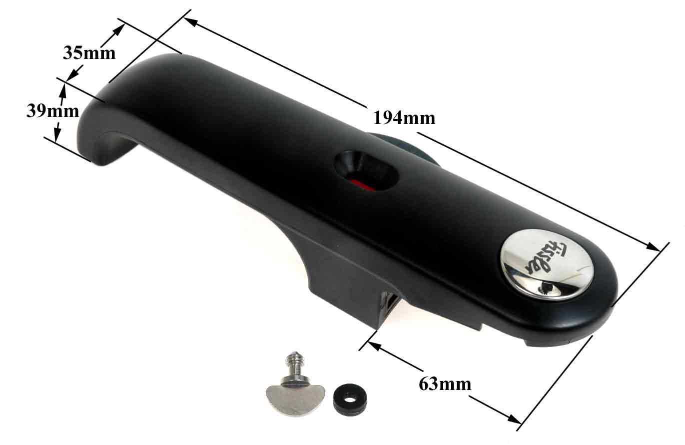 Λαβή μαύρη καπακιού χύτρας ταχύτητος FISSLER PREMIUM original