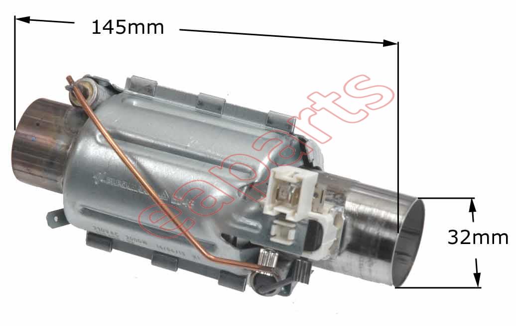 Αντίσταση 1800Watt, 220volt, Φ32mm πλυντηρίου πιάτων CANDY / BRANDT