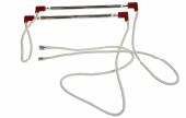 Αντίσταση γυάλινη διπλή 220volt, 550watt, 23cm απόψυξης ψυγείου MITSUBISHI....