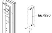 Χειρολαβή πόρτας κατάψυξης ψυγείου BOSCH original 