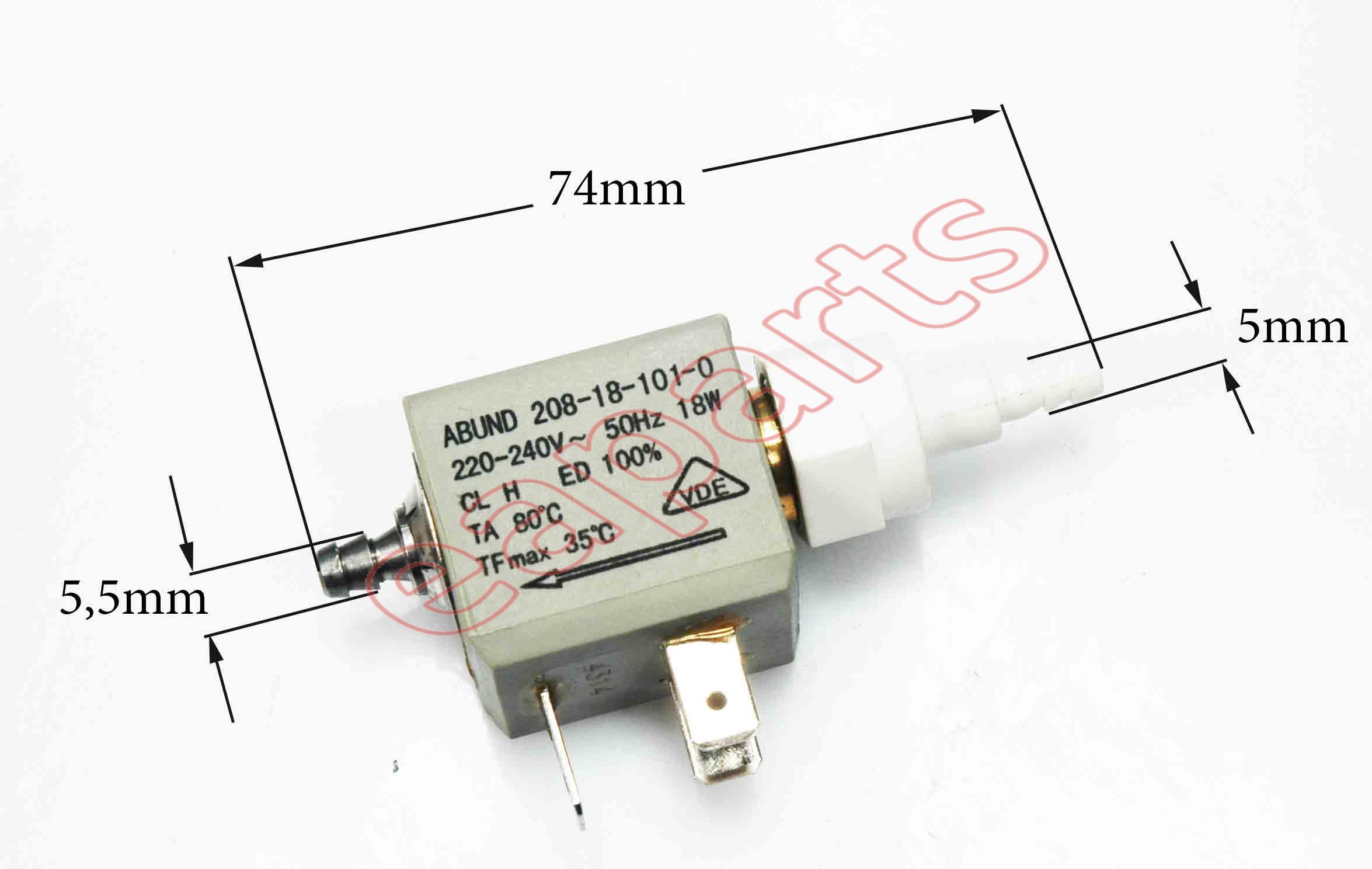 Αντλία νερού 220volt, 18watt ατμοσυστήματος AEG ... original ...