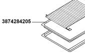 Ταψί βαθύ 380 x 460 x 63mm εμαγιέ κουζίνας AEG / ELECTROLUX / ZANUSSI original