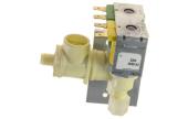 Βαλβίδα διπλή 220V νερού όλα τα στόμια 6,3mm σωληνάκι ψυγείου AEG / PHLCO ...