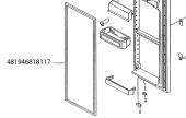 Λάστιχο πόρτας συντήρησης ψυγείου WHIRLPOOL