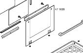 Κρύσταλλο εξωτερικό πόρτας κουζίνας PITSOS / SIEMENS / BOSCH original