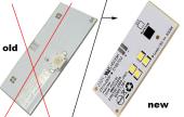 Λαμπτήρας πλακέτα με LED φωτισμού ψυγείου BOSCH ... original