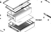 Ράφι κομπλέ συντήρησης ψυγείου SIEMENS / PITSOS / BOSCH original