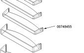 Ράφι πόρτας ψυγείου Bosch / Siemens / Pitsos original