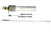 Αντίσταση χαλαζία 220volt, 850watt, 58,5cm, γυάλινη θερμαντικού σώματος 
