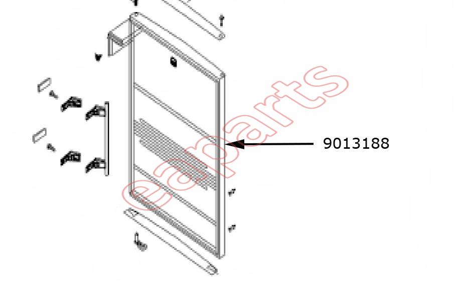 Πόρτα συντήρησης ψυγείου κομπλέ με λάστιχο Liebherr original