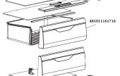 Χειρολαβή πρόσοψη συρταριού ψυγείου ARISTON / INDESIT