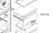 Φρουτολεκάνη 1 τεμάχιο ψυγείου KORTING / GORENJE original