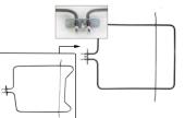 Αντίσταση κάτω 1200Watt , 220V φούρνου WHIRLPOOL / GORENJE ...