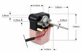 Μοτέρ ZYD-2J, με διπλό άξονα - διαξονικό - 220volt, 22watt, 1400rpm ψυγείου 