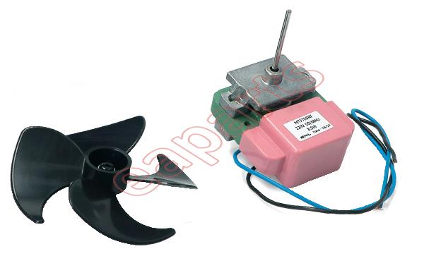 Μοτέρ με φτερό ανεμιστήρα 220volt, ψυγείου SAMSUNG / SCAUB LORENZ ....