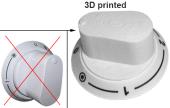 Κουμπί διπλής εστίας κουζίνας DAVOLINE - 3D printed